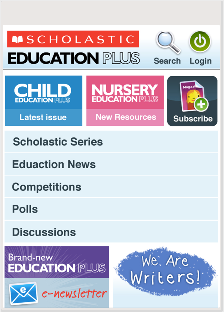 Mobile view of User experience design manager for large e-commerce and resources platform at Scholastic